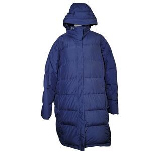LL Bean Ultrawarm Down Long Puffer Coat Parka Blue Womens 3X Plus Gorpcore Cabin